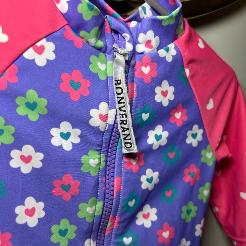 5 For $30 Floral Kids Rashguard in Pink and Blue - Picture 3 of 10